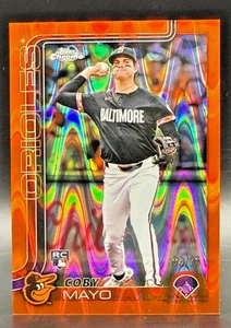 2025 Topps Chrome Coby Mayo #120 Orange Raywave/25 - Imagen 1 de 2