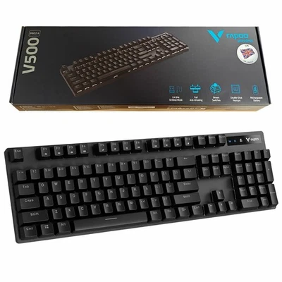 RAPOO V500 PRO 2.4 Wireless Mechanical Gaming Keyboard For PC Laptop PS4/5 Xbox - Image 1 of 4