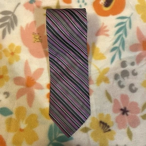 Espress Studio 100% Silk Designer Men’s Neck Tie Mens Necktie Striped Design - Picture 1 of 3
