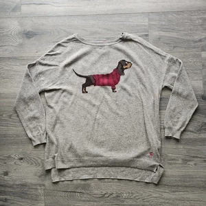 Jersey cuello redondo Joules Miranda para mujer talla UK 10 gris perro excelente estado - Imagen 1 de 8