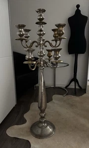 Kerzenständer 8-Armin Kerzenleuchter 112 cm   Kandelaber Politur nötig - Bild 1 von 4