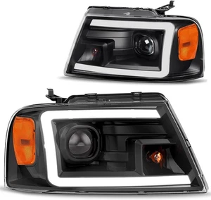 Headlights Assembly Compatible with 2004 2005 2006 2007 2008 Ford F-150 LED DRL - Foto 1 di 7