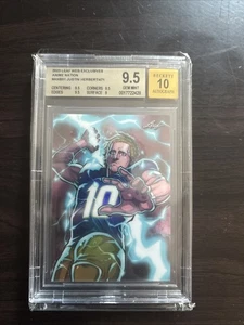 2023 LEAF WEB EXCLUSIVES JUSTIN HERBERT ANIME NATION #51 BGS 9.5. Beckett Error - Picture 1 of 3
