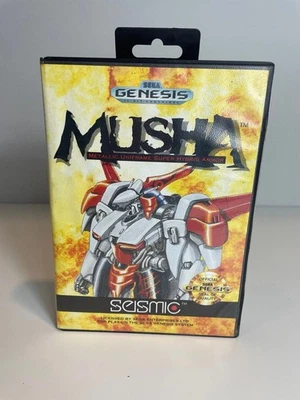 MUSHA Sega Genesis Authentic Cover Art w Case w Hangtab - Image 1 of 4