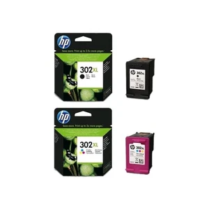HP 302XL Schwarz und Tri-Color Tintenpatronen Hohe Reichweite für HP DeskJet 3636 Neu - Bild 1 von 15