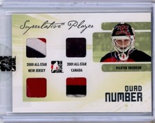 2009-10 ITG Superlative Player Quad Numbers Silver #QN07 Martin Brodeur PATCH /4