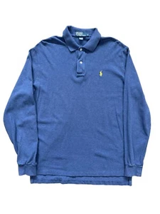 Polo Ralph Lauren Strick Baumwolle Langarm Polo Größe Large - Bild 1 von 4