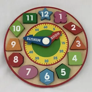 Melissa And Doug Shape Sorting Clock - Picture 1 of 8