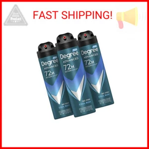 Degree Men Antiperspirant Deodorant Dry Spray Cool Rush 3 count Deodorant for Me - Picture 1 of 2