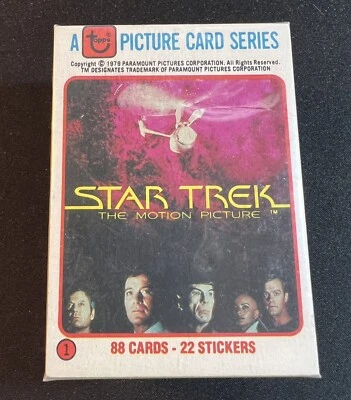 Star Trek 1979 Topps The Motion Picture Juego Completo de 88 Cartas Serie de TV Casi Como Nuevo Foto 1 de 4
