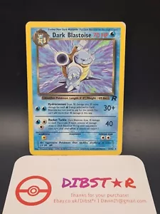 Pokemon Dark Blastoise 20/82 Team Rocket Rare Non Holo played Condition - Picture 1 of 2