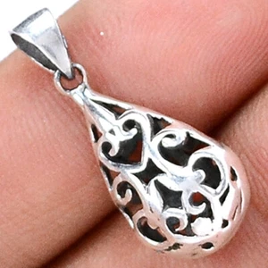 Filigree 925 Sterling Silver Pendant Jewelry SSS SPJ2128 - Picture 1 of 1