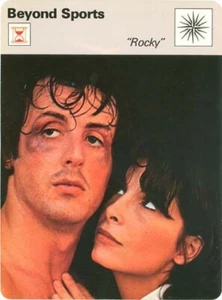 "ROCKY" 1978 Sportscaster Card #37-13 BOXING SYLVESTER STALLONE - Bild 1 von 2