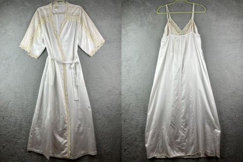 UNDERCOVER Abito slip vintage anni '90 Victoria's Secret camicia da notte in pizzo taglia M due pezzi