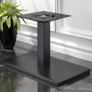 MADRID | Bastidor de mesa Bistro Lounge | Negro | Pie: 40 x 70 cm | Columna: 6 x... - Imagen 1 de 6