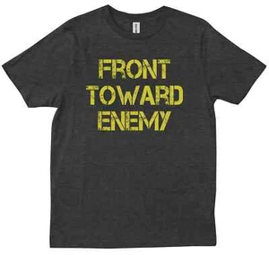 Front Toward Enemy Saying Motivational Army Marines Gift New Trendy T-shirt - Picture 1 of 8