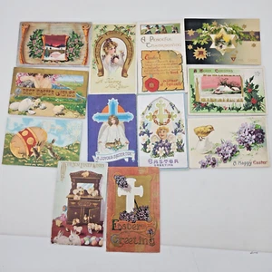 Lot of 12 Antique Embossed/Other Postcards Christmas Easter NH 1909 1910 EAC - Picture 1 of 16