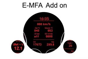 E-MFA Anzeige von Ladedruck, Öltemperatur uvm. im Tacho - Picture 1 of 2