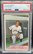 1954 Bowman Bob Feller PSA 1 (Pinhole, but beautiful) Cleveland Indians #132