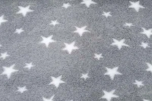 NEW Vet Bed - Rubber Backed - Grey with White Stars - Picture 1 of 1