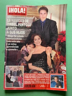 HOLA mag 4-January-2001 Isabel Pantoja Alejandro Sanz Russell Crowe Helen Lindes - Image 1 of 2