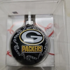Green Bay Packers Green Glass Ornament - Picture 1 of 1