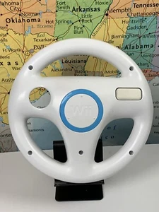 ENVÍO EL MISMO DÍA Nintendo Wii Blanco Volante de Carreras Mario Kart Genuino FABRICANTE DE EQUIPOS ORIGINALES - Imagen 1 de 3