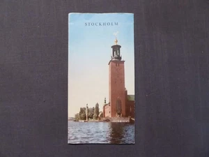 Reise Faltprospekt, Stockholm in Schweden, mit Stadtplan, deutsch, 1959 - Picture 1 of 3