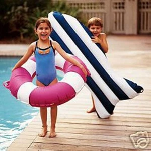 New Pottery Barn Kids 2 Fish Shaped Rafts Ages 5 & Up - Picture 1 of 6