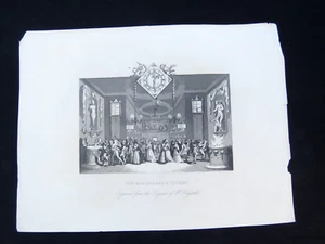 Impresión antigua "El billete de la mascarada" - HOGARTH c1880 - Imagen 1 de 1