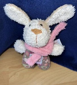 Sigikid Beagle Weegel Stofftier Kuscheltier Rassel Hund Hase Rosa Frottee Schal - Bild 1 von 5