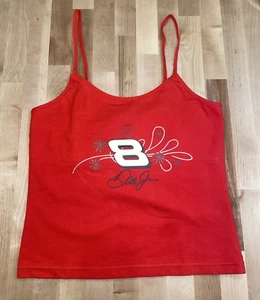 Dale Earnhardt Jr. #8 MED (runs SMALL) NASCAR Racing NAME & NUMBER Tank Top Y2K - Picture 1 of 6