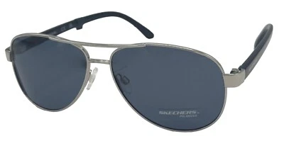 Gafas de sol Skechers para hombre brillantes ligeras de níquel aviador de metal. SE8096. 10V Foto 1 de 4