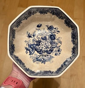 Mason’s Patent Ironstone Bowl Blue Transferware - Picture 1 of 9