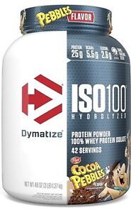 Dymatize ISO100 Hydrolyzed 3 Lbs Protein Powder - Cocoa Pebbles Exp 1/2025