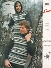 Emu Original Retro His 'N' Hers Knitting Pattern #4659 Hooded/Polo Neck Sweater