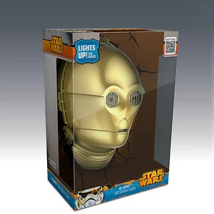 Household Wall Decoration Star Wars C-3PO Head/Face 3D FX Deco Night LED Light - Picture 1 of 6