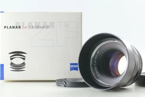 【Unused in Box w/ Hood】 Carl Zeiss Planar 50mm f/1.4 ZF Lens Nikon F From JAPAN - Imagen 1 de 14