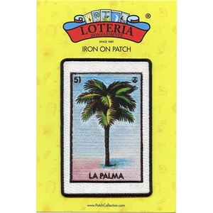 La Palma 51 Patch Palm Tree Mexican Loteria Card Sublimated Embroidery Iron On - Picture 1 of 4