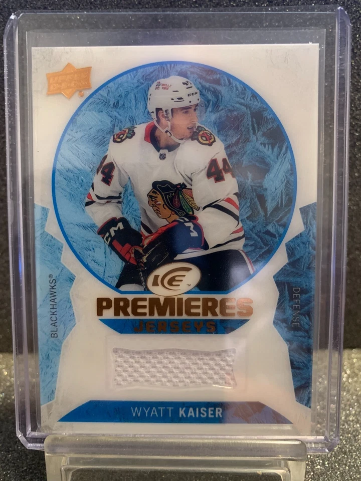 2023-24 UD Ice Premiers Jerseys Wyatt Kaiser - Image 1 of 1
