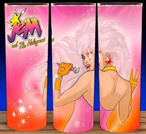 Jem and the Holograms 80s Cup Mug Tumbler 20oz  w/ lid and straw - Picture 1 of 3