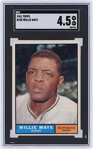 Willie Mays San Francisco Giants 1961 Topps #150 SGC Authenticated 4.5 Card