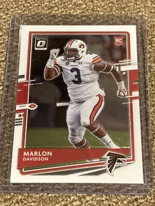 2020 Donruss Optic #135 Marlon Davidson Rookie Card Atlanta Falcons Auburn - Picture 1 of 2