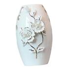 White Ceramic Vase Table Ornament for Wedding Centerpieces Entry Table
