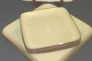 3 Sango Sensations Sienna Square SALAD PLATES - Picture 1 of 4