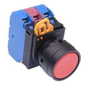 IDEC Red 22mm Momentary Push Button Switch 2NO-1NC IP65 YW1B-M1E21R - Picture 1 of 1