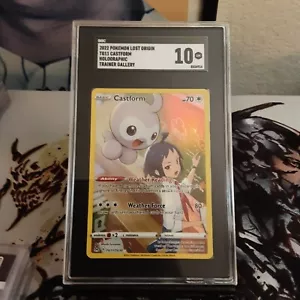 Castform Lost Origin Trainer Gallery Full Holo Art TG11 SGC 10 Mint Pokemon TCG - Picture 1 of 2