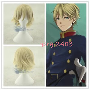 ALDNOAH ZERO SLAINE TROYARD Beige Short Hair Cosplay Wig Anime Cosplay Wig Prop