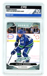 QUINN HUGHES 2019-20 Upper Deck MVP #248 Rookie Card RC CPG 10 - Picture 1 of 2