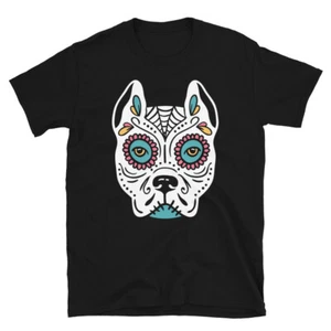 Luchador Pitbull Dog Pet Lovers Funny Cute Dogdad Dogmom Gift T-Shirt - Picture 1 of 6